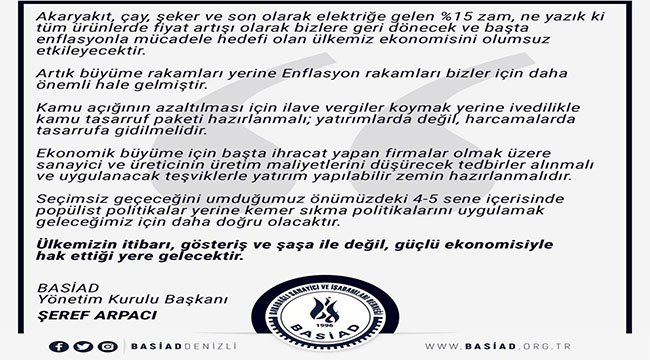 Arpacı, "Kamu tasarruf paketi hazırlanmalı"