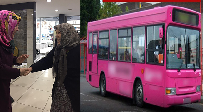 SAADET ADAYINDAN "PEMBE OTOBÜS" PROJESİ