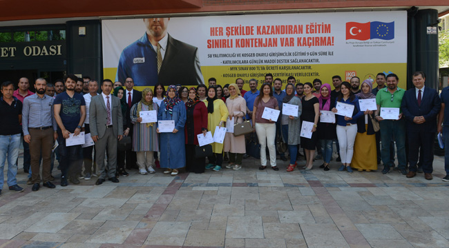130 GİRİŞİMCİYE SERTİFİKA