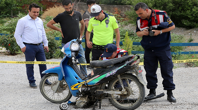 Kamyonun çarptığı motosiklet sürücüsü öldü