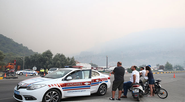 Denizlili ekipler, Dalaman yangınında görev aldı
