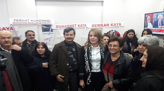 ŞENİZ SÜZEK DOĞAN, SEÇİM BÜROSUNU AÇTI