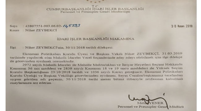 ÖZTÜRK SORDU, ZEYBEKCİ BELGEYLE CEVAPLADI: