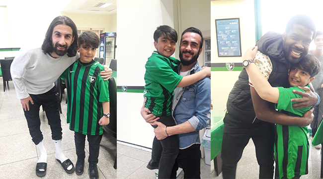 KÜÇÜK TARAFTAR AĞLADI, BAŞKAN ÇETİN GÜLDÜRDÜ
