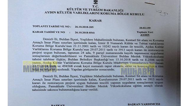 BEYLER KONAĞI'NIN ÜNİVERSİTEYE DEVRİ ONAYLANDI.