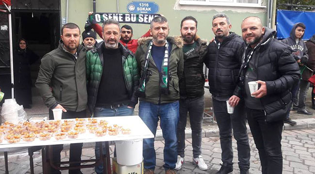 TARAFTAR, HAYDAR ABİSİNİ UNUTMADI