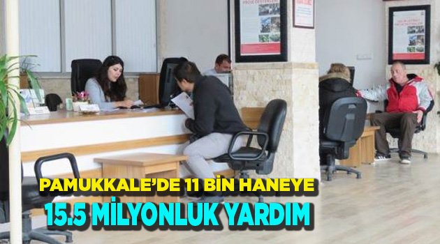 15.5 MİLYON YARDIM YAPILDI
