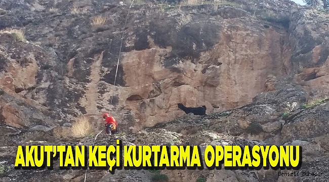 AKUT’TAN KEÇİ KURTARMA OPERASYONU