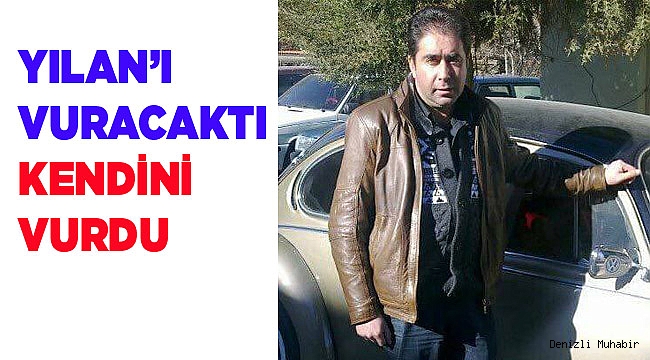 YILANI VURACAKTI KENDİNİ VURDU