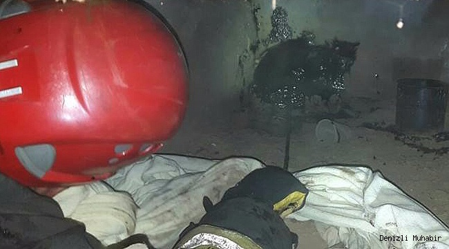 Akaryakıt tankına sıkışan kediyi itfaiye ekipleri kurtardı
