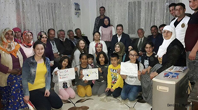 BAŞKAN AMCAYA ÇOCUKLARDAN EVET HEDİYESİ