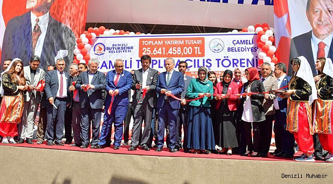 Çameli'de Toplu açılış ve temel atma töreni