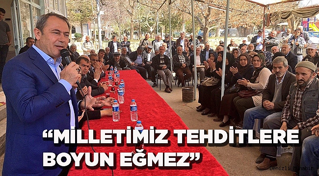 MİLLETİMİZ TEHDİTLERE BOYUN EĞMEZ