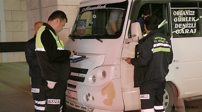 Otobüs terminalinde denetim