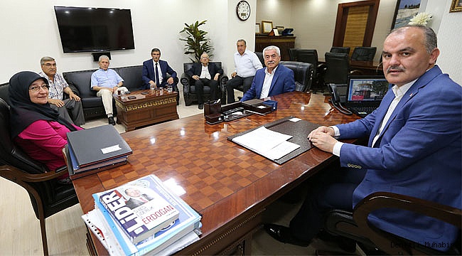 BAŞKAN GÜRLESİN MUHTARLARI AĞIRLADI