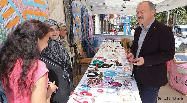 EL SANATLARI  KURSUNDA YAPILAN ÜRÜNLER SERGİLENDİ
