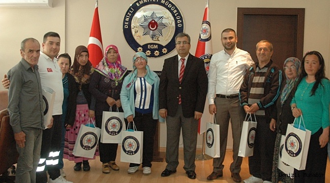 ENGELLİLER, EMNİYET MÜDÜRÜNÜ ZİYARET ETTİ.