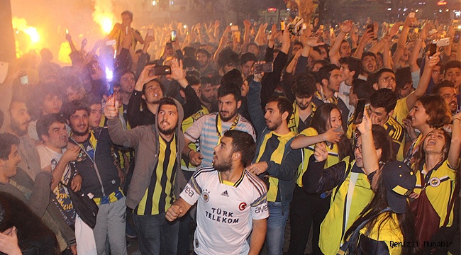 Fenerbahçe’nin şampiyonluğu Çınar'da kutlandı