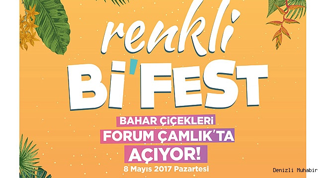 Forum Çamlık'ta Çiçek Festivali başlıyor