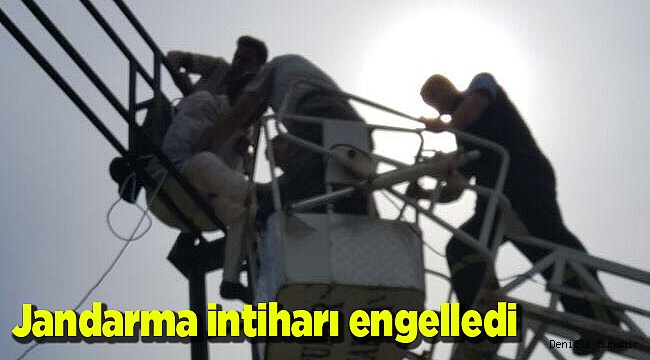 Jandarma intiharı engelledi
