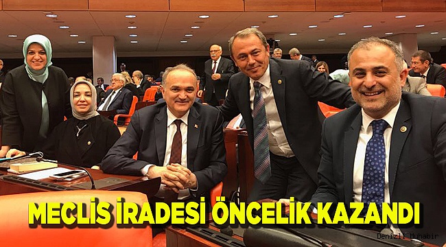 MECLİS İRADESİ ÖNCELİK KAZANDI