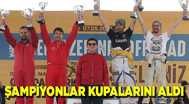 Off-Road yarışlarında şampiyonlar kupalarını aldı