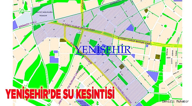 Yenişehir'de su kesintisi
