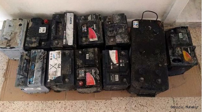 Akü hırsızları yakalandı