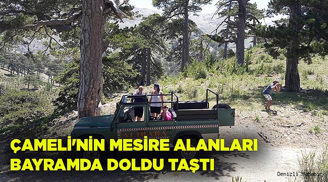 ÇAMELİ'NİN MESİRE ALANLARI BAYRAMDA DOLDU TAŞTI