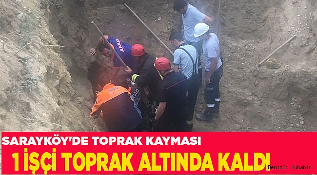 SARAYKÖY'DE TOPRAK KAYMASI