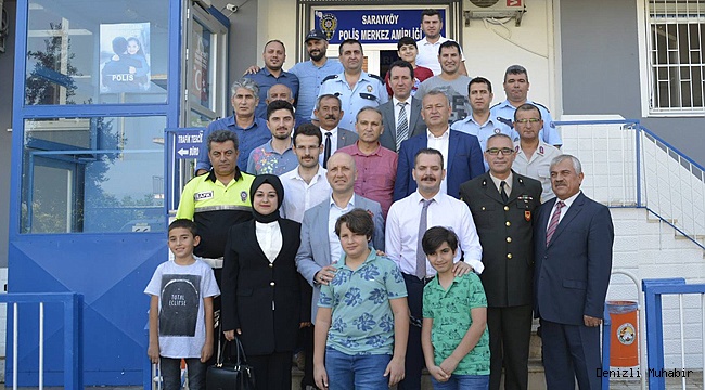 Sarayköy ilçe protokolü onları unutmadı