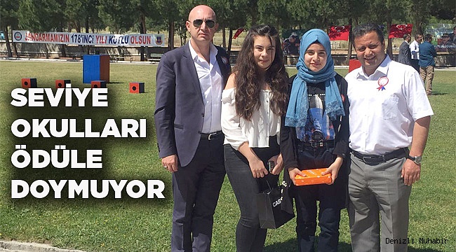 SEVİYE OKULLARI ÖDÜLE DOYMUYOR.