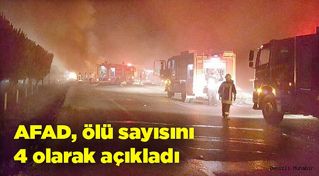 AFAD ölü sayısını 4 olarak açıkladı