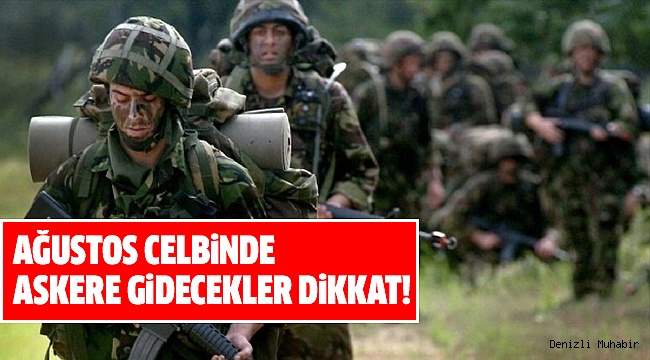 ASKERE GİDECEKLERE ÖNEMLİ UYARI
