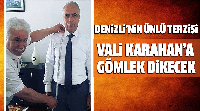 BAŞKAN COZA, VALi KARAHAN’IN ÖLÇÜSÜNÜ ALDI