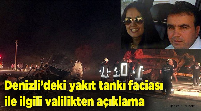 Denizli’deki yakıt tankı faciası ile ilgili valilikten açıklama