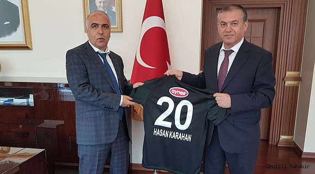 DENİZLİSPOR’DAN VALİ KARAHAN’A ZİYARET