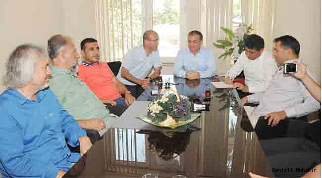 DENİZLİSPOR, GAZETECİLERİ ZİYARET ETTİ