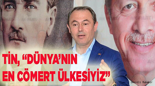 DÜNYA’NIN EN CÖMERT ÜLKESİYİZ