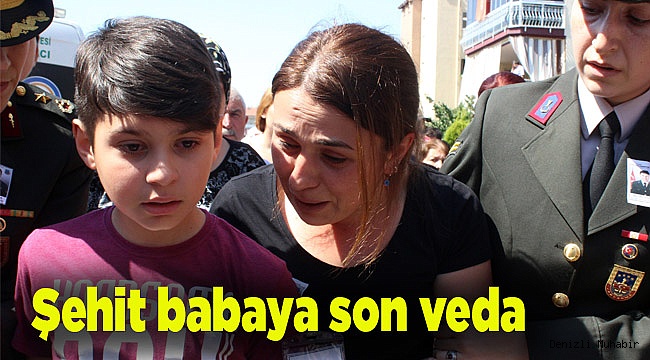 Şehit babaya son veda