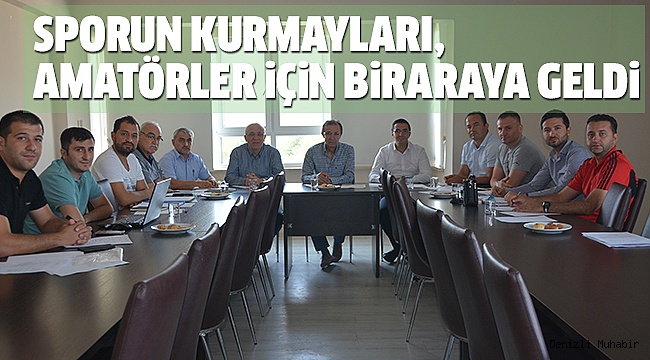 AMATÖR SPOR MASAYA YATIRILDI