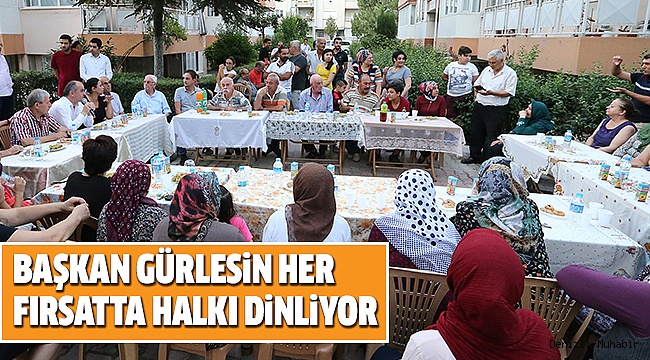 BAŞKAN GÜRLESİN,KUŞPINAR HALKI İLE BULUŞTU