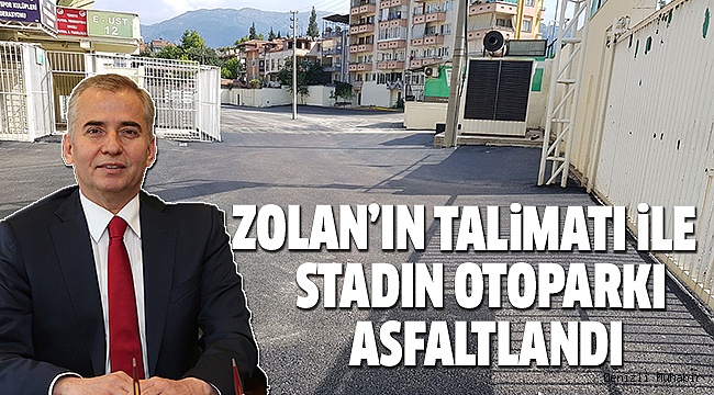BAŞKAN TALİMATI VERDİ STADIN ÖNÜ ASFALTLANDI