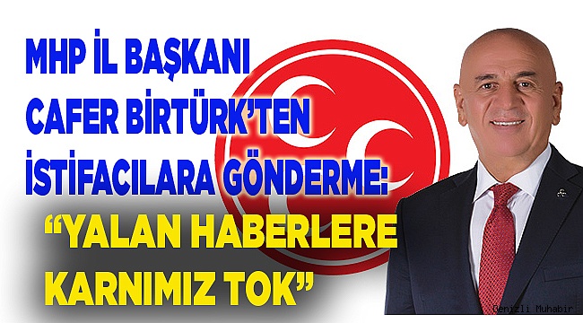 BİRTÜRK, SUSKUNLUĞUNU BOZDU