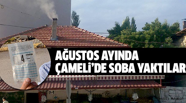 ÇAMELİ'DE AĞUSTOS AYINDA KIŞI YAŞADILAR