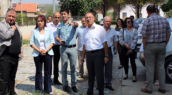 ÇİVRİL AĞIZ VE DİŞ MERKEZİ İNŞAAT ALANINDA  İNCELEME.
