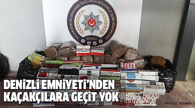 DENİZLİ’DE KAÇAK İÇKİ VE TÜTÜN OPERASYONU
