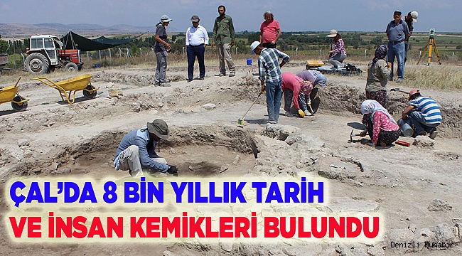 Denizli'deki kazı çalışmalarında 8 bin 600 yıllık bulgular elde edildi