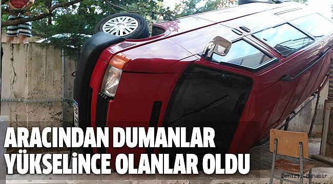 DİREKSİYON HAKİMİYETİNİ KAYBETTİ BAHÇEYE DÜŞTÜ