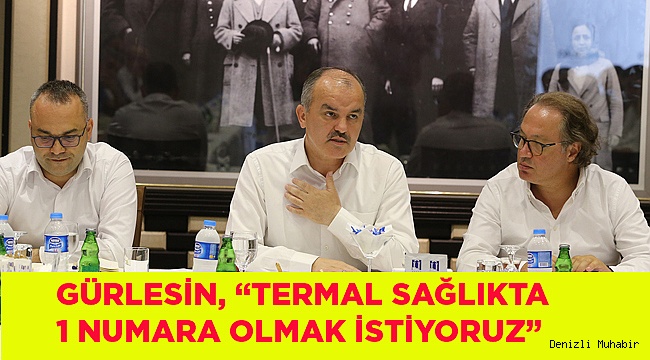 GÜRLESİN, “TERMAL SAĞLIKTA 1 NUMARA OLMAK İSTİYORUZ”